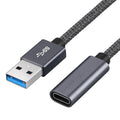 USB 3.0 Male to USB-C / Type-C Female Extension Cable – Durable Build, Easy to Use Default Title