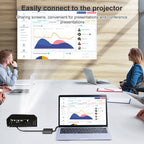HDCO-VGAM2 1080P VGA Male to HDMI Female Converter with 3.5mm Audio Cable, HDCO-VGAM2 – Aluminum Alloy, TPU