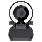 Landshine 90 Degree Wide-angle 2K USB Autofocus Computer Live Beauty HD Camera with Ring Light – TPU