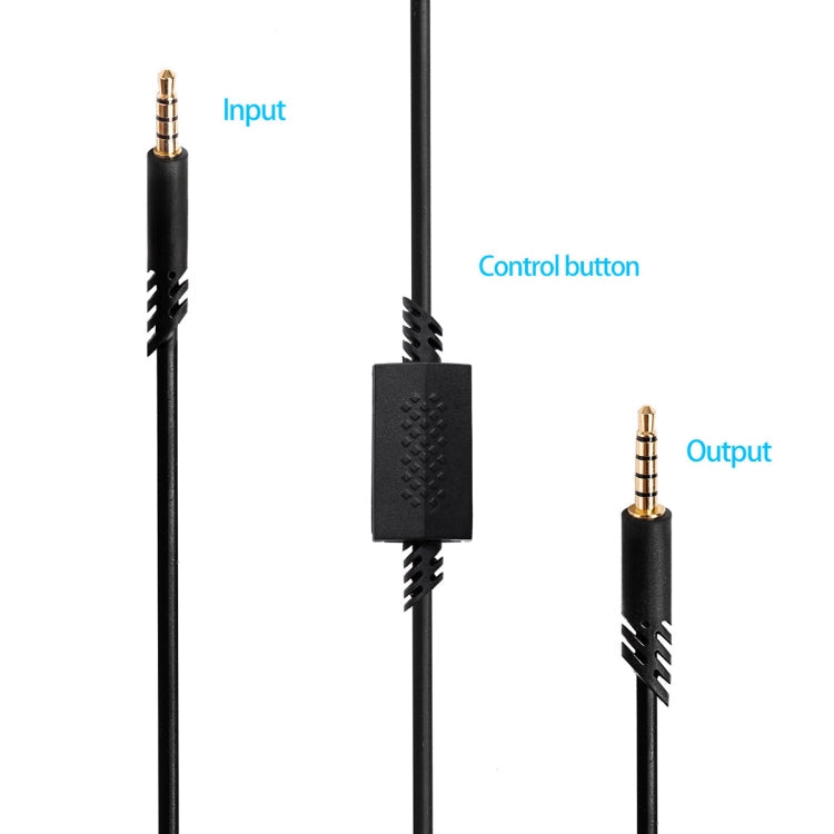 ZS0179 Gaming Headphone Audio Cable for Logitech ASTRO A10 A40, PS4, Cable Length: 2m – Durable Build, Easy to Use