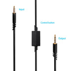 ZS0179 Gaming Headphone Audio Cable for Logitech ASTRO A10 A40, PS4, Cable Length: 2m – Durable Build, Easy to Use