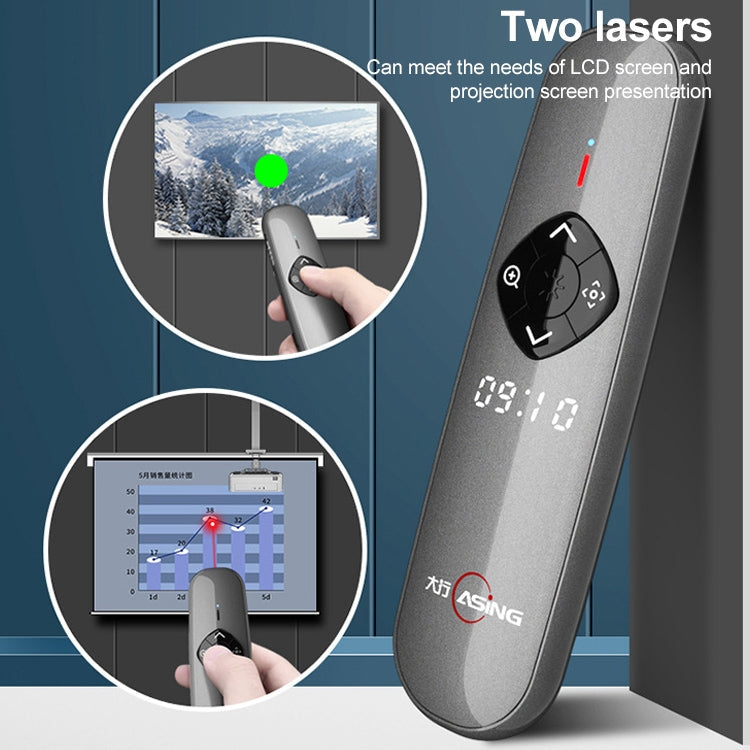 ASiNG A8 32GB Green Laser PPT Page Turning Pen Wireless Presenter, A8 32GB – Wear-resistant