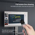 32GB Green Light Multifunctional PPT Touch Laser Page Turning Pen Wireless Presenter, A9 Pro 32GB Green Light(Grey) – Aluminum Alloy