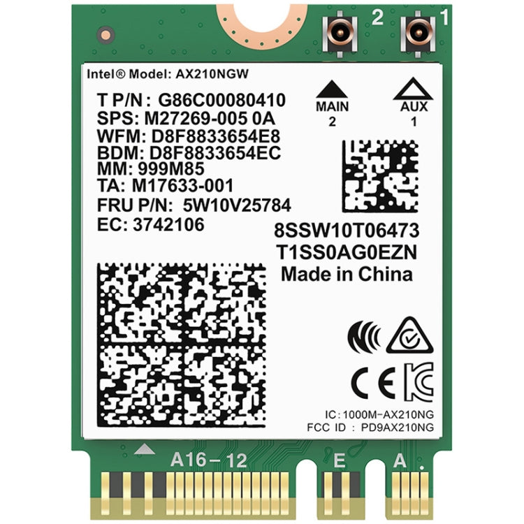 COMFAST AX210 vPro-M 5374Mbps Bluetooth 5.2 Tri-band Wireless Network Card, AX210 – Bluetooth AX210