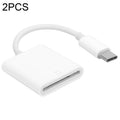 2pcs USB-C / Type-C to SD(HC) Card Reader Adapter – Durable Build, Easy to Use