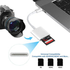 2pcs USB-C / Type-C to SD(HC) Card Reader Adapter – Durable Build, Easy to Use