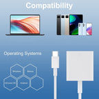 2pcs USB-C / Type-C to SD(HC) Card Reader Adapter – Durable Build, Easy to Use