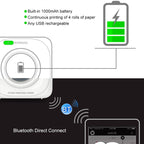 PAPERANG P1 Portable ABS Bluetooth 4.0 Printer Thermal Photo Phone Wireless Connection Printer, P1 White