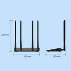 COMFAST CF-WR619AC V2 1200Mbps Dual Band Wireless Router, CF-WR619AC V2 – Durable Build, Easy to Use