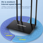 COMFAST CF-WR619AC V2 1200Mbps Dual Band Wireless Router, CF-WR619AC V2 – Durable Build, Easy to Use