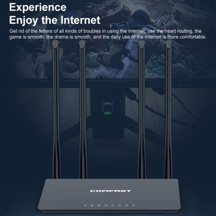 COMFAST CF-WR619AC V2 1200Mbps Dual Band Wireless Router, CF-WR619AC V2 – Durable Build, Easy to Use