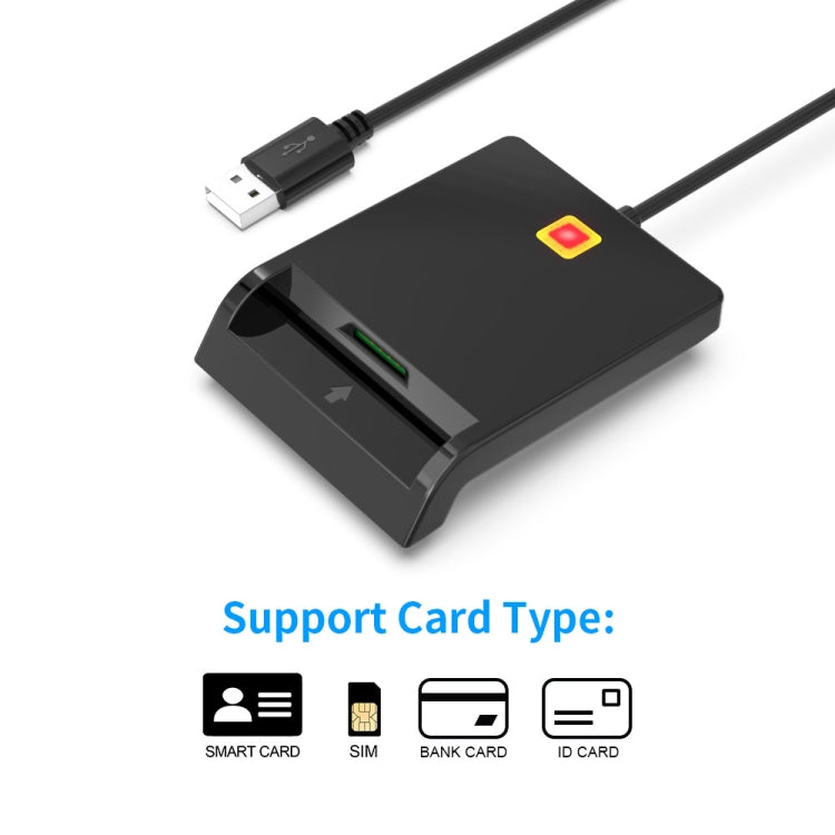 Rcoketek CR301 Smart CAC Card Reader USB 2.0 Bank Card SIM Card Tax Reader, USB – Durable Build, Easy to Use