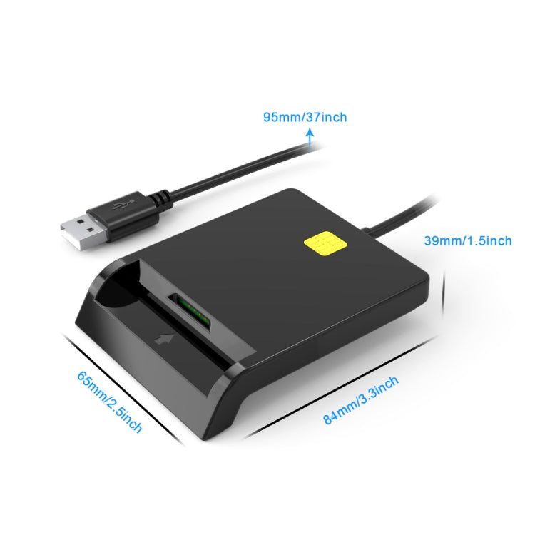 Rcoketek CR301 Smart CAC Card Reader USB 2.0 Bank Card SIM Card Tax Reader, USB – Durable Build, Easy to Use