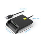 Rcoketek CR301 Smart CAC Card Reader USB 2.0 Bank Card SIM Card Tax Reader, USB – Durable Build, Easy to Use