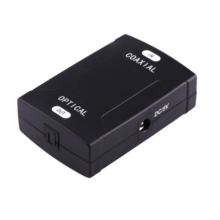 Coaxial RCA Input to Optical Toslink Output Digital Audio Converter Adapter, Coaxial RCA Input – TPU