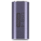 40Gbps USB-C / Type-C 4.0 Female to Female Alloy Adapter, Type-C 4.0 F to F – Aluminum Alloy