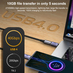 40Gbps USB-C / Type-C 4.0 Female to Female Alloy Adapter, Type-C 4.0 F to F – Aluminum Alloy