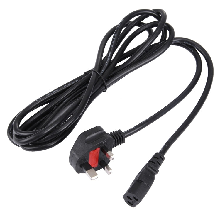 BS-1363/A LP-60L UK Plug to C13 Power Cable with Fuse for PC & Printers & Scanner, Length: 3m Default Title