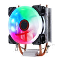 W-X3 3 Pin 9cm Double Copper Pipe Mute LED CPU Cooler Fan – Durable Build, Easy to Use Default Title