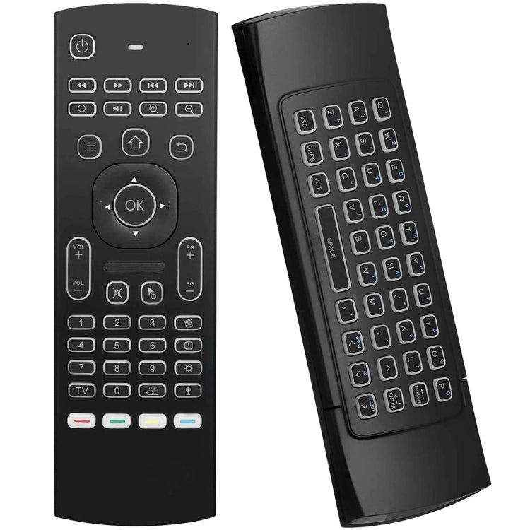 MX3-L Voice with Backlight 2.4GHz Fly Air Mouse Wireless Keyboard Remote Control, Voice with Backlit – Durable Build, Easy to Use