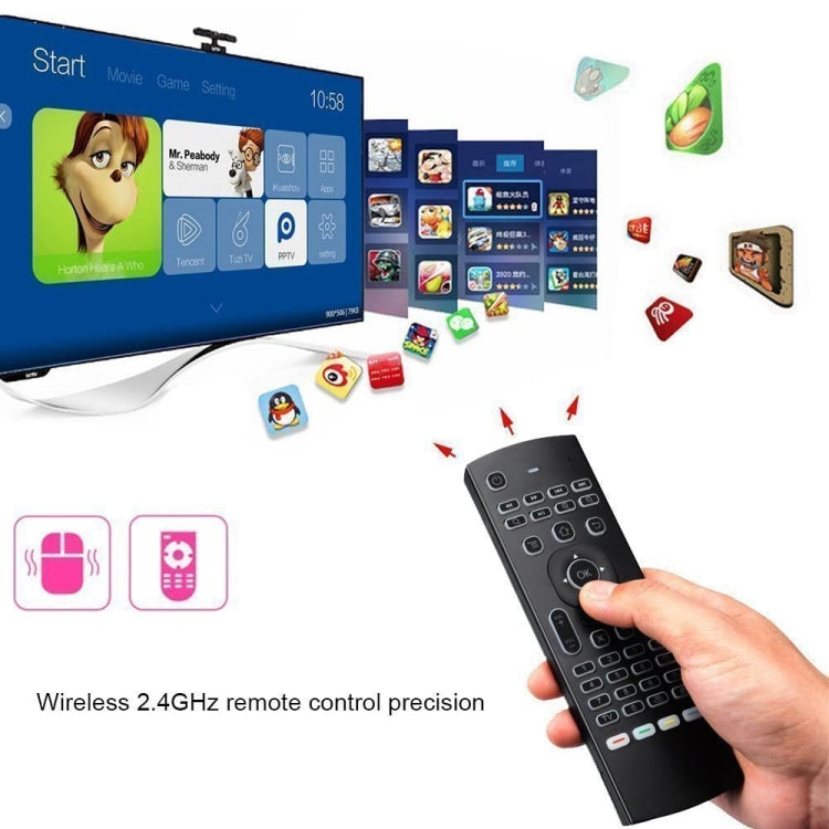 MX3-L Voice with Backlight 2.4GHz Fly Air Mouse Wireless Keyboard Remote Control, Voice with Backlit – Durable Build, Easy to Use