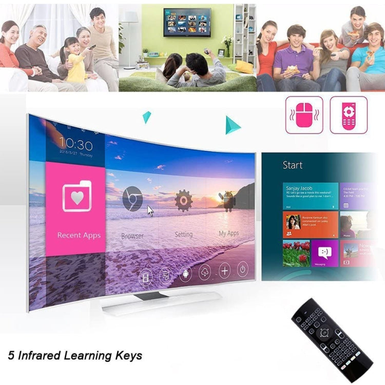 MX3-L Voice with Backlight 2.4GHz Fly Air Mouse Wireless Keyboard Remote Control, Voice with Backlit – Durable Build, Easy to Use