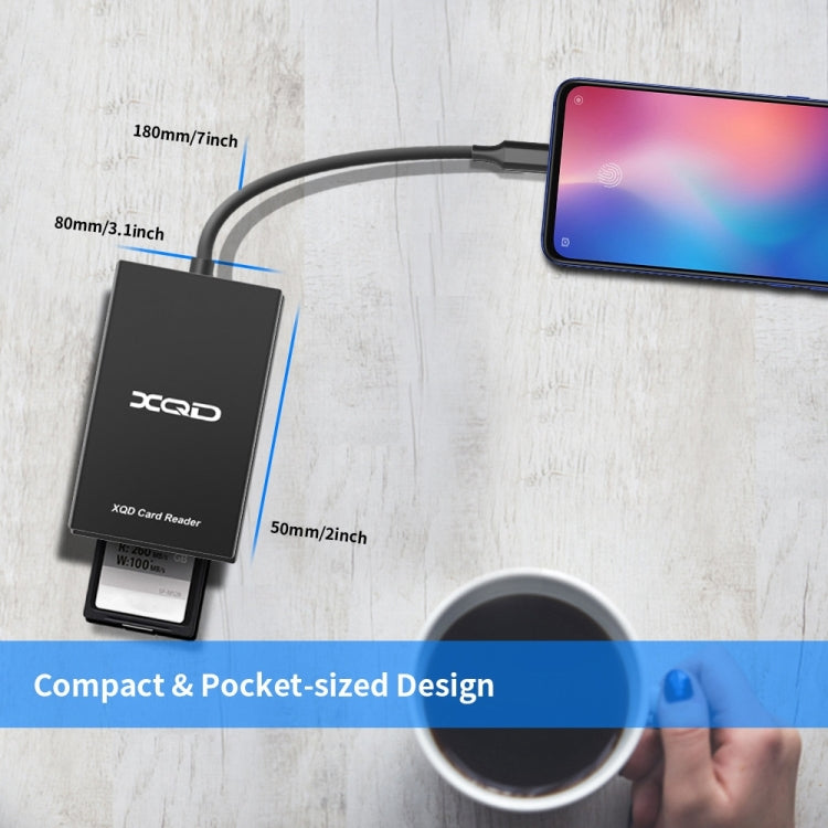 Rocketek CR311 USB3.0 to XQD Card Reader, USB3.0 – Card Slot