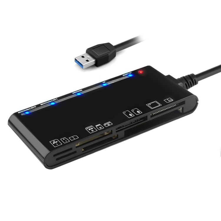 Rocketek CR7 USB3.0 Multi-function Card Reader CF / XD / MS / SD / TF Card 7 in 1, USB3.0 – Card Slot USB3.0