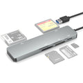 Rocketek CR308 USB3.0 Multi-function Card Reader CF / CFast / SD / MS / TF Card 5 in 1 – Card Slot, Aluminum Alloy Default Title