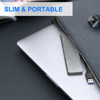 Rocketek CR308 USB3.0 Multi-function Card Reader CF / CFast / SD / MS / TF Card 5 in 1 – Card Slot, Aluminum Alloy