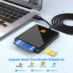 Rocketek CR317 USB 2.0 SIM / ID / CAC Smart Card 2 in 1 Card Reader – Durable Build, Easy to Use