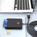 Rocketek CR317 USB 2.0 SIM / ID / CAC Smart Card 2 in 1 Card Reader – Durable Build, Easy to Use
