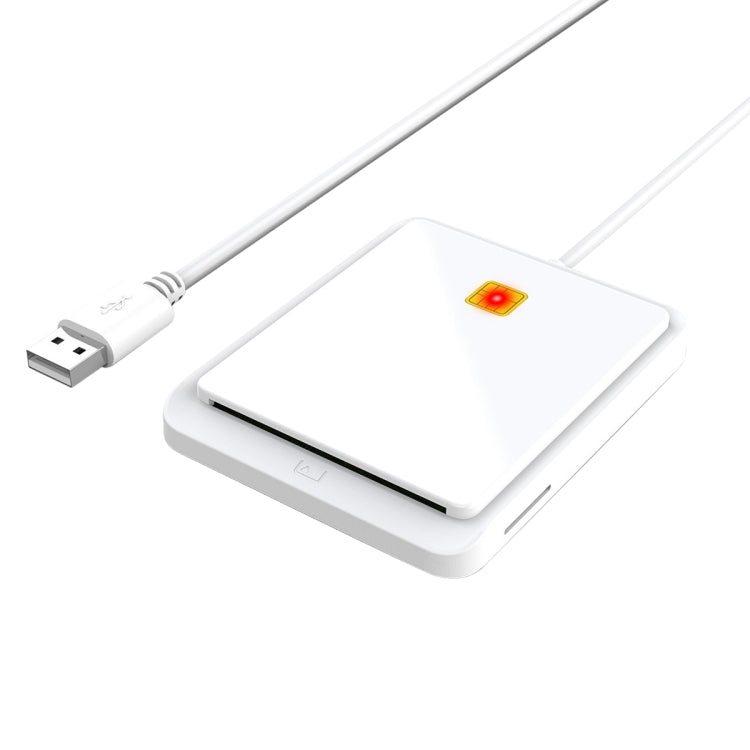 Rocketek CR317 USB 2.0 SIM / ID / CAC Smart Card 2 in 1 Card Reader – Durable Build, Easy to Use White