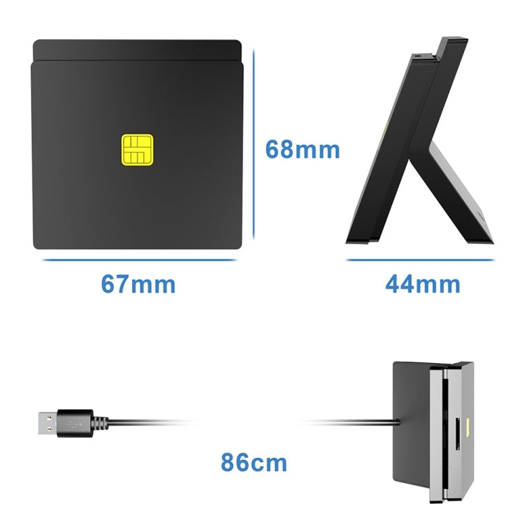 Rocketek CR319 USB 2.0 Smart Card / SIM 2 in 1 Card Reader – Durable Build, Easy to Use