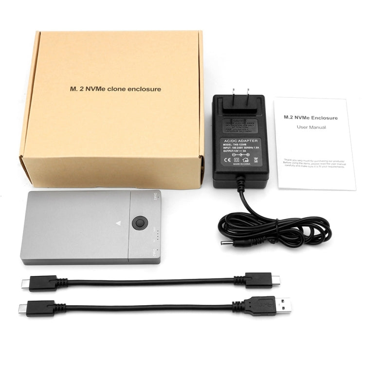 Rocketek ME921 USB3.1 Gen2 Dual M.2 Solid State Drive Box NVMe Docking Station, EU Plug, EU Plug – Data Transmission