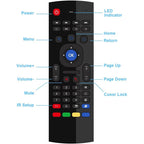 MX3-L Standard Version 2.4GHz Fly Air Mouse Wireless Keyboard Remote Control, Standard Version – Durable Build, Easy to Use