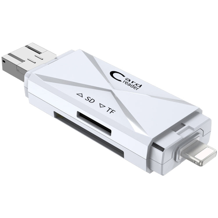 ADS-208 8 Pin+USB+Micro USB Multi-function Card Reader – Card Slot Default Title