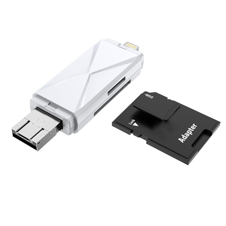 ADS-208 8 Pin+USB+Micro USB Multi-function Card Reader – Card Slot