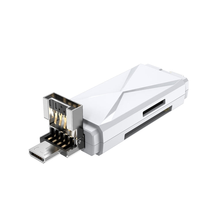 ADS-208 8 Pin+USB+Micro USB Multi-function Card Reader – Card Slot