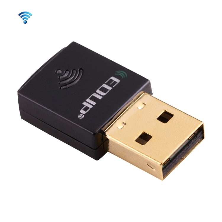 EDUP EP-AC1619 Mini Wireless USB 600Mbps 2.4G / 5.8Ghz 150M+433M Dual Band WiFi Network Card for Nootbook / Laptop / PC, EP-AC1619 600Mbps (White), EP-AC1619 600Mbps (Black) – Durable Build, Easy to Use EP-AC1619 600Mbps (Black) Black