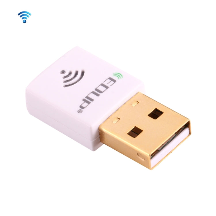 EDUP EP-AC1619 Mini Wireless USB 600Mbps 2.4G / 5.8Ghz 150M+433M Dual Band WiFi Network Card for Nootbook / Laptop / PC, EP-AC1619 600Mbps (White), EP-AC1619 600Mbps (Black) – Durable Build, Easy to Use EP-AC1619 600Mbps (White) White