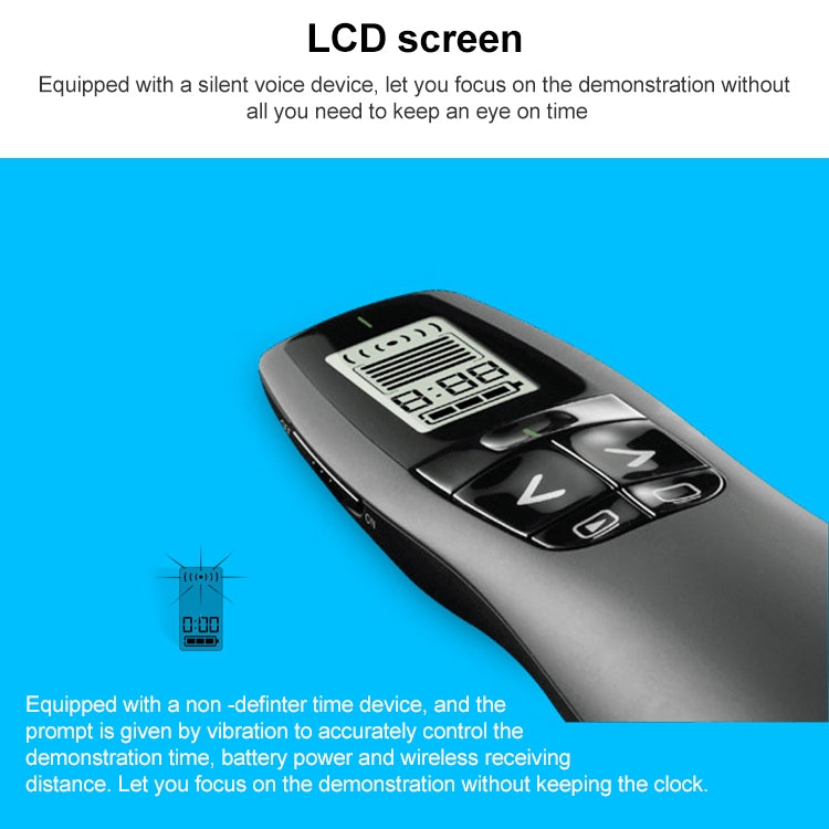 Logitech R800 2.4Ghz USB Wireless Presenter PPT Remote Control Flip Pen, R800 – Flip