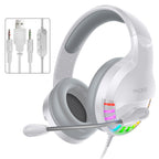 YINDIAO Q2 Head-mounted Wired Gaming Headset with Microphone, Version: Dual 3.5mm + USB, Q2 Dual 3.5mm + USB(White) – TPU