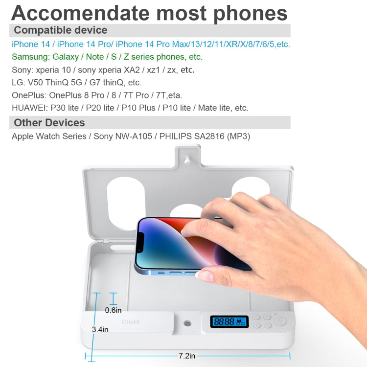 Phone Lock Box – Self-discipline Smart Phone Lock Timing Box, lock01 White
