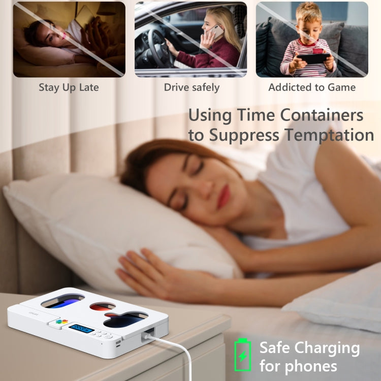 Phone Lock Box – Self-discipline Smart Phone Lock Timing Box, lock01 White