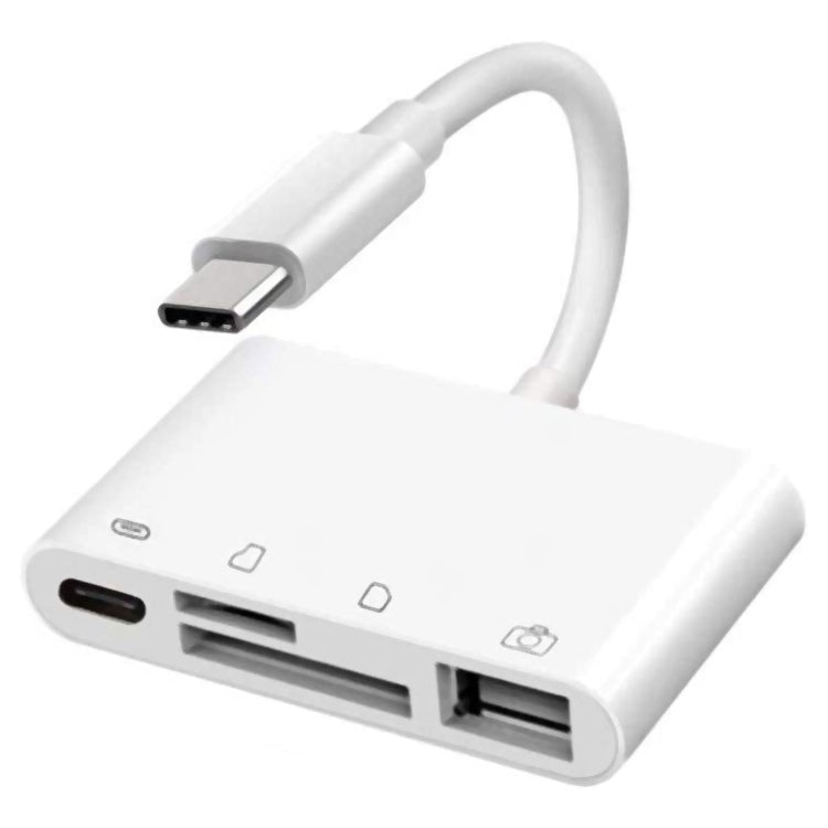 NK108LTC Card Reader – 4 in 1 USB-C Male to SD + TF + USB + Type-C Female Camera Reader, NK108LTC NK108LTC