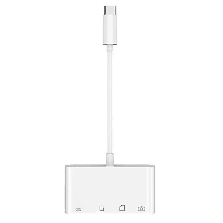 NK108LTC Card Reader – 4 in 1 USB-C Male to SD + TF + USB + Type-C Female Camera Reader, NK108LTC