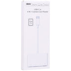 NK108LTC Card Reader – 4 in 1 USB-C Male to SD + TF + USB + Type-C Female Camera Reader, NK108LTC