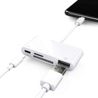NK108LTC Card Reader – 4 in 1 USB-C Male to SD + TF + USB + Type-C Female Camera Reader, NK108LTC