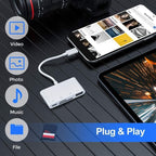 NK108LTC Card Reader – 4 in 1 USB-C Male to SD + TF + USB + Type-C Female Camera Reader, NK108LTC